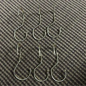 6 pk 5” hanging hooks (gold)